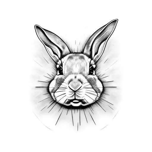 eminem as a rabbit tattoo design idea