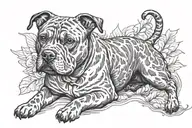 until staffy tattoo design idea