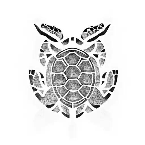 Turtle tattoo design idea