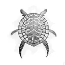 ocean turtle tattoo design idea