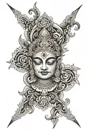 karma dharam moksha tattoo design idea