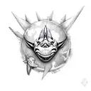 arm band with rhino camera globe shark Scorpio  tattoo design idea