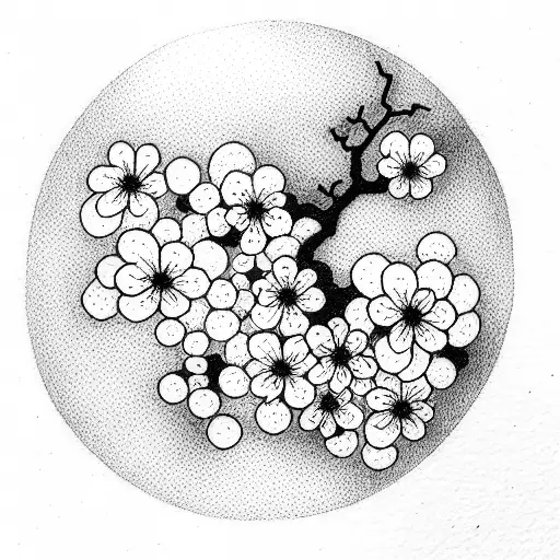 Cherry Blossom tattoo design idea
