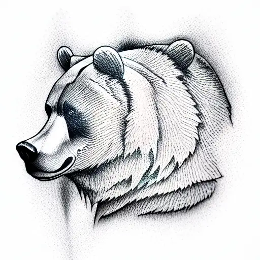 Bear tattoo design idea