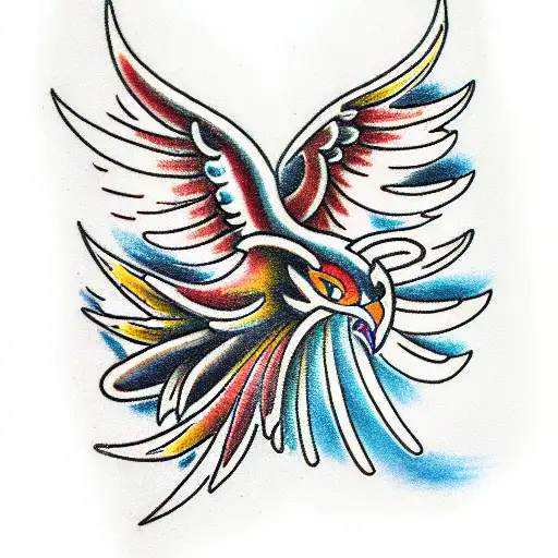 Phoenix tattoo design idea
