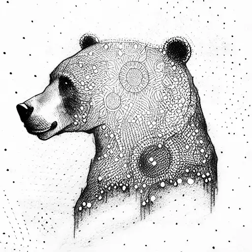 Bear tattoo design idea