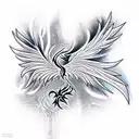 Phoenix tattoo design idea