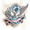 Phoenix tattoo design idea