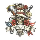 come and take it  tattoo design idea