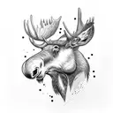 moose  tattoo design idea