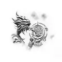 Italy and Croatia  tattoo design idea