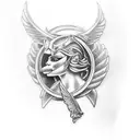 Valkyrie Bicep tattoo design idea