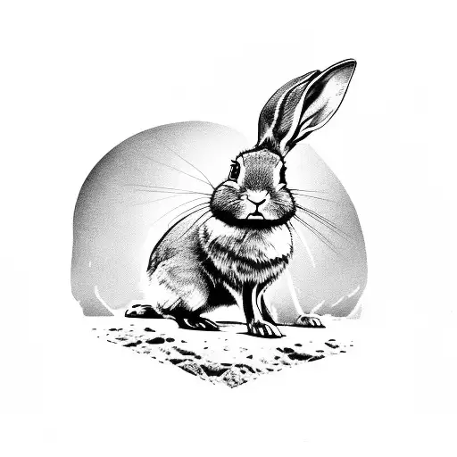 rabbit being run over by a '99 Corolla  tattoo design idea