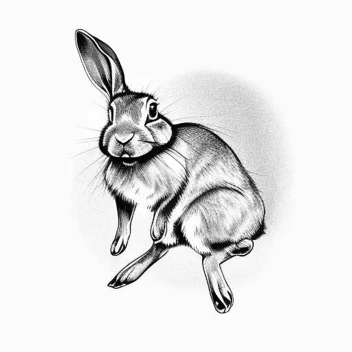 rabbit getting run over by a '99 Corolla  tattoo design idea