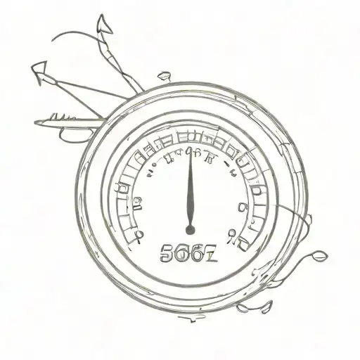 girly  speedometer    tattoo design idea