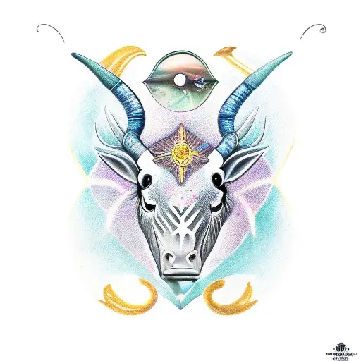 love, patience, Taurus, pisces tattoo design idea