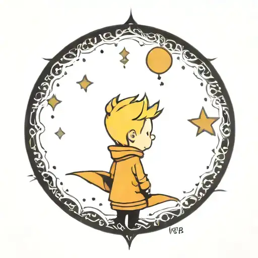  the little prince tattoo design idea