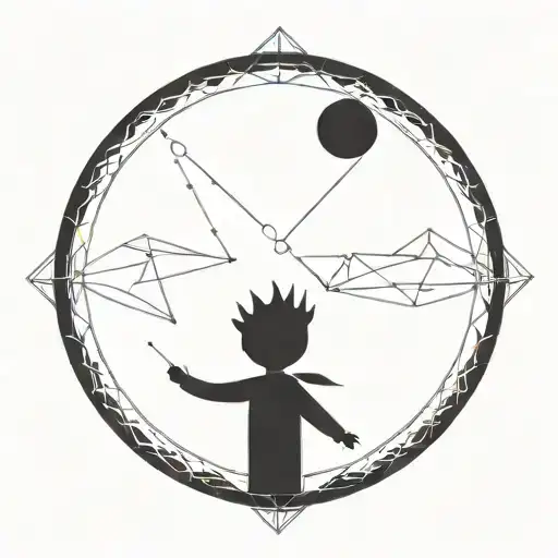  the little prince tattoo design idea