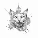 woman powerlifter tattoo design idea