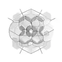 technology hexagon tattoo design idea