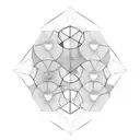 technology hexagon tattoo design idea