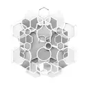 technology hexagon tattoo design idea