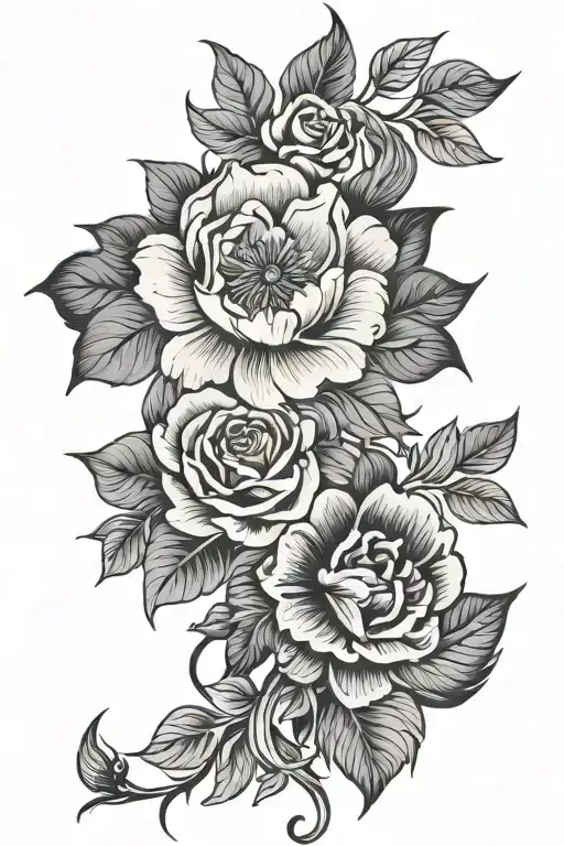 floral masculine tattoo tattoo design idea