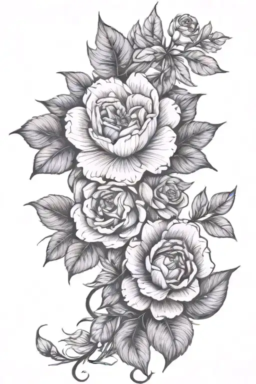 floral masculine tattoo tattoo design idea