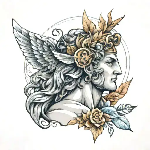 apollo greek mythology tattoo design idea