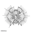 greed tattoo design idea