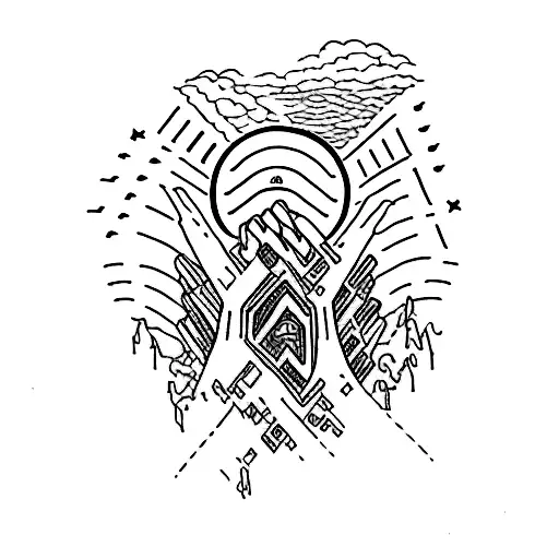 A tattoo with meaning of overcoming hard times, dark days, and bipolar. showing that music helped over come those times  tattoo design idea