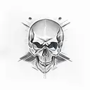 skull bracelet  tattoo design idea