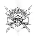 Summoned Skull YU-GI-OH tattoo design idea