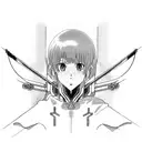 Ayanami Rei being pierced by the Spear of Longinus from the anime Evangelion tattoo design idea