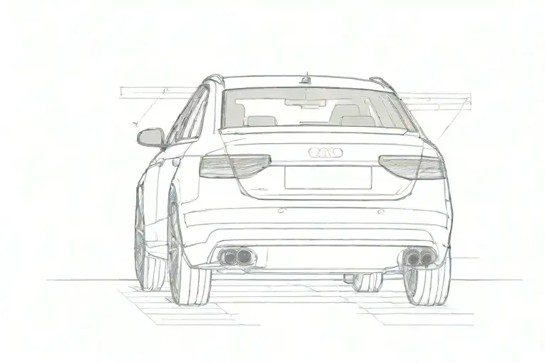 audi a4 2007 sedan rooftent on the roof tattoo design idea