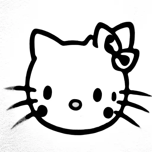 Hello Kitty  tattoo design idea