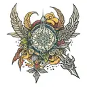 elder scrolls entire game series inspired tattoo tattoo design idea