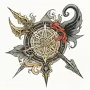 elder scrolls entire game series inspired tattoo tattoo design idea