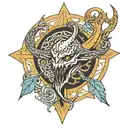 elder scrolls entire game series inspired tattoo tattoo design idea