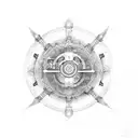 opium record label tattoo design idea