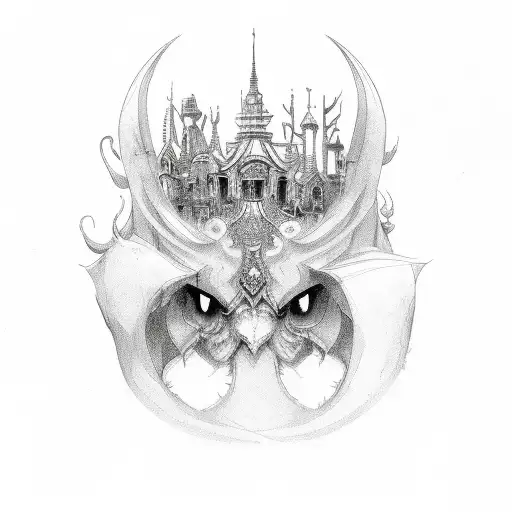 ma with gothic font tattoo design idea
