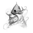 ma with gothic font tattoo design idea