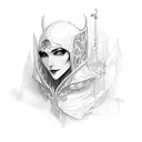 ma with gothic font tattoo design idea