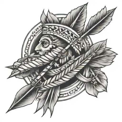 three arrows indian tattoo tattoo design idea