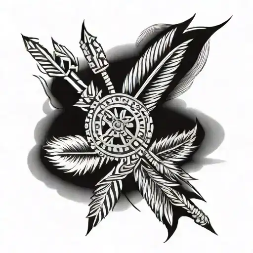 three arrows indian tattoo tattoo design idea