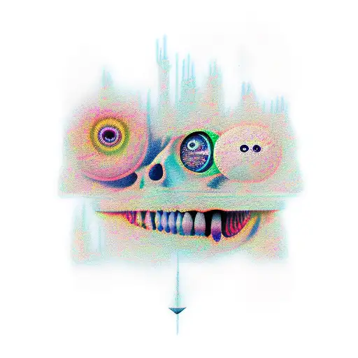 dissociating mind tattoo design idea