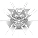 the symbol of chaos, intelligence, wisdom, the will to learn, manipulation, sociopathism, the symbol of the sith  tattoo design idea
