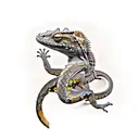 Black Headed Python Bells Phase Lace Monitor Crested Gecko Leachianus Gecko Fiji Banded Iguana Carpet Python Saltwater C tattoo design idea