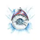 Explosive artillery shell tattoo design idea