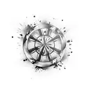 Explosive artillery shell tattoo design idea